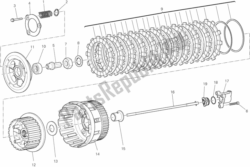 Todas las partes para Embrague de Ducati Superbike 1199 Panigale S USA 2012